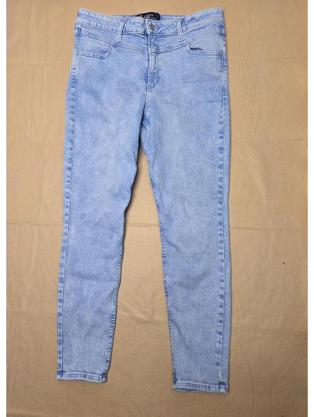 Gap Denim High Rise Universal Legging Jeans Light Wash Size 14/32 Regular
